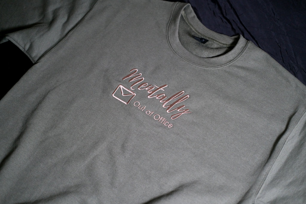 Mentally Out of Office Comfort Crewneck - Gildan Unisex Sweatshirt